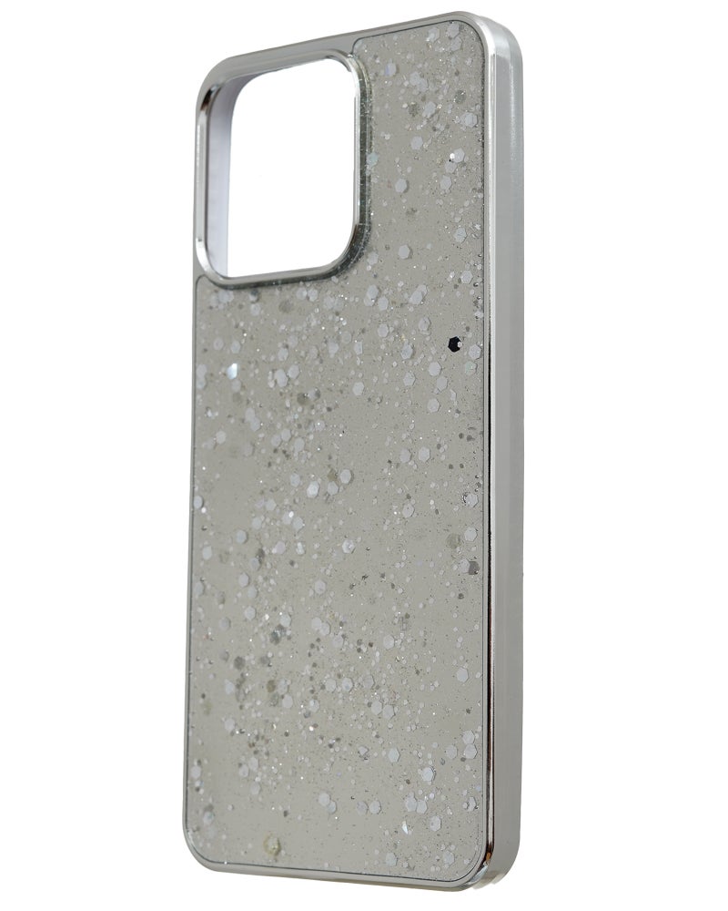 Glitter Plastic Mobile Phone Case With Cute Design for Honor X7c 4G - Silver - Image 3