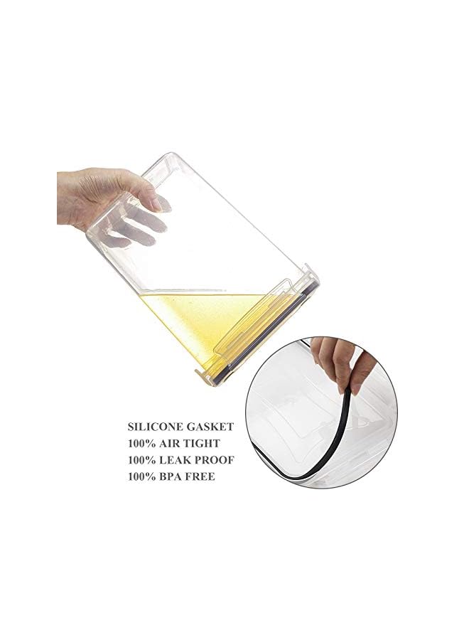 PROMASS Airtight Food Storage Containers Set, 14pcs BPA Free Plastic Dry Food Containers with Lids for Kitchen Pantry Organization and Storage, Include 20 Labels & Pen, Black - Image 5