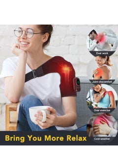 Smart Electric Heating Massage Shoulder Strap: High-Frequency Vibration, 8 EMS Modes, 6 Temperature Settings, Wireless Control, Remote App Operation, Comfortable Therapy - Perfect for Shoulder and Neck Relaxation and Stress Relief - pzsku/Z0EF6586A6FCAE7E22289Z/45/_/1730275401/fa785be9-2bb3-4eea-99dc-dc830bdec41d