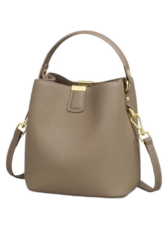 Viney Women'S Handbag, Cowhide Bucket Bag, Light Luxury Crossbody Shoulder Tote Bag, Birthday Mother'S Day Gift For Mom, Practical Present - Image 2