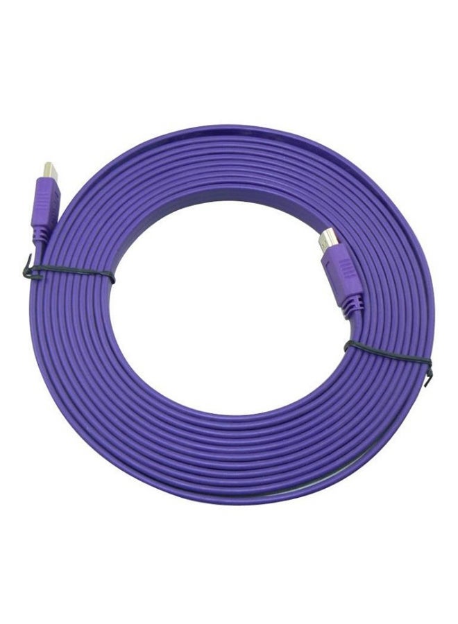 NIBEMINENT High Speed HDMI HD Flat Cable Purple - Image 1