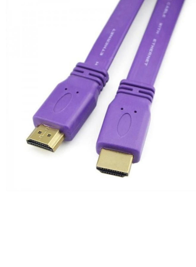 NIBEMINENT High Speed HDMI HD Flat Cable Purple - Image 2