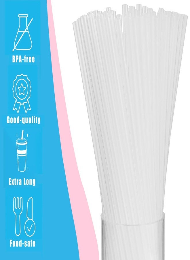 PAKCHOICE 100 Pcs Clear Long Plastic Straws, 10.5 inch Disposable Drinking Straws for 30oz Stanley Cups Tumblers, Bulk Straw for Party, Restaurant, Home - Image 3