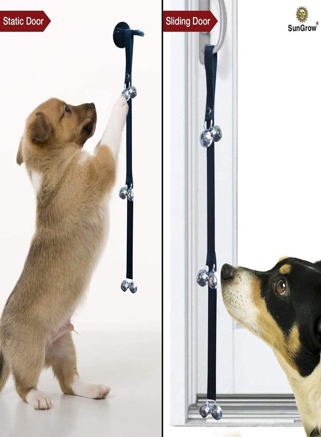 SunGrow Dog & Ferret Potty Door Bell, 34 Inches, Nylon Bells, House-Training Cat, Pot Belly Pig, Small, Medium & Large Pets, 3 Levels of Bell - Image 2