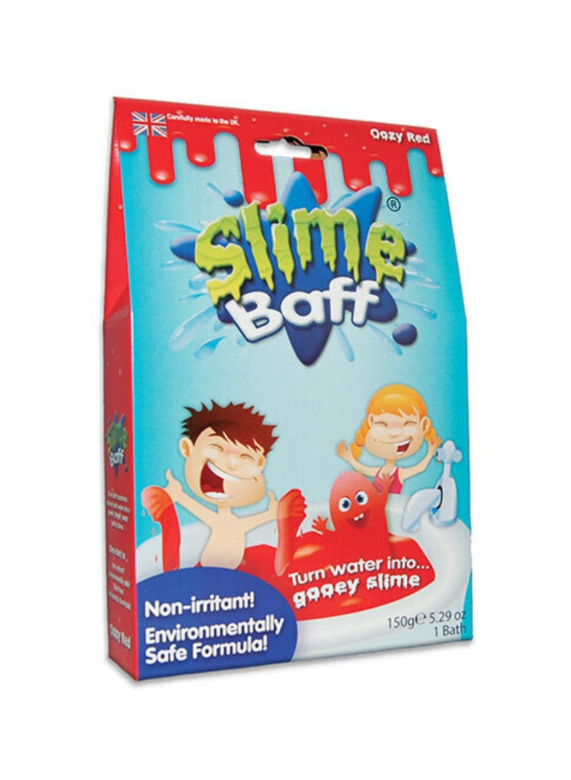 زيمبلي كيدز Slime Baff Ozzy Red Bath Slime Powder, 150g Sensory Bath Time Fun for Kids - Image 1