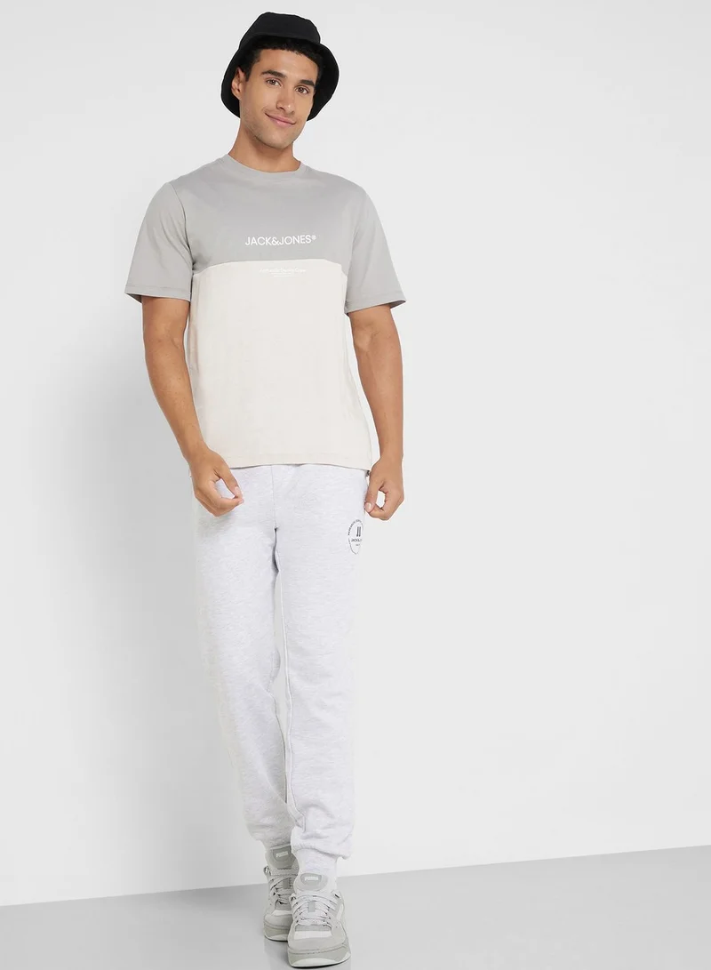 JACK & JONES Colour Block Crew Neck T-Shirt