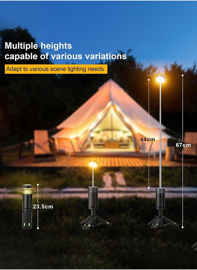 Generic - Telescopic Camping Light Rechargeable Fishing Lantern Dimming Night Atmosphere Light Emergency Light for Power Failure 10000mAh - Image 1