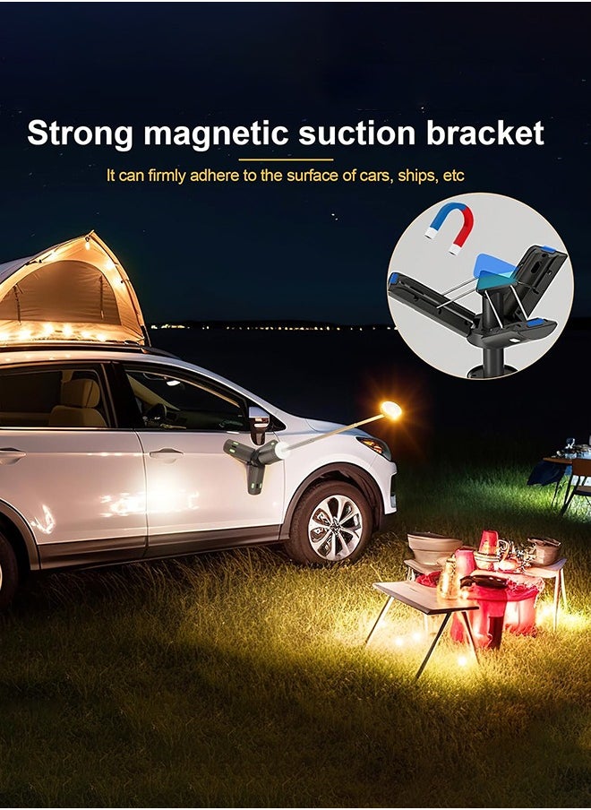 Generic - Telescopic Camping Light Rechargeable Fishing Lantern Dimming Night Atmosphere Light Emergency Light for Power Failure 10000mAh - Image 1