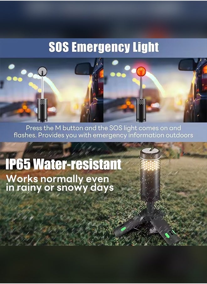 Generic - Telescopic Camping Light Rechargeable Fishing Lantern Dimming Night Atmosphere Light Emergency Light for Power Failure 10000mAh - Image 1