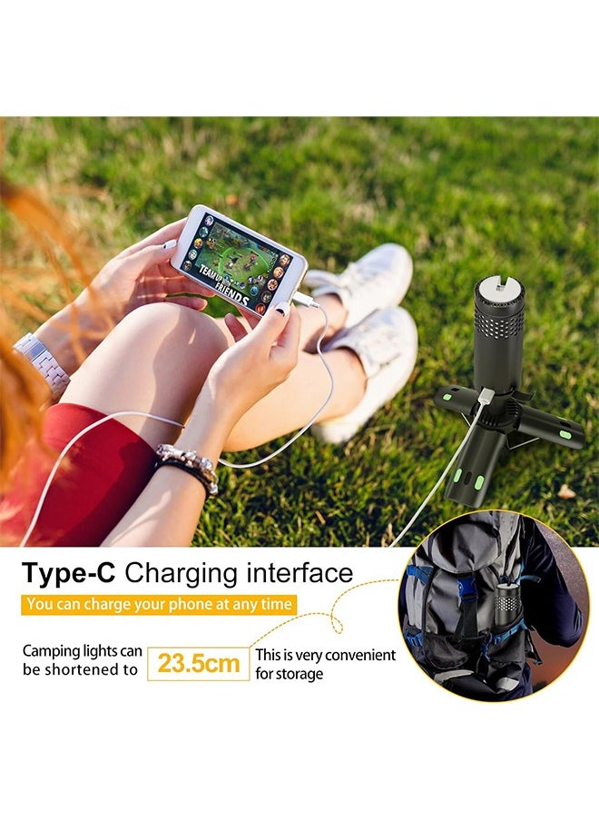 Generic - Telescopic Camping Light Rechargeable Fishing Lantern Dimming Night Atmosphere Light Emergency Light for Power Failure 10000mAh - Image 1