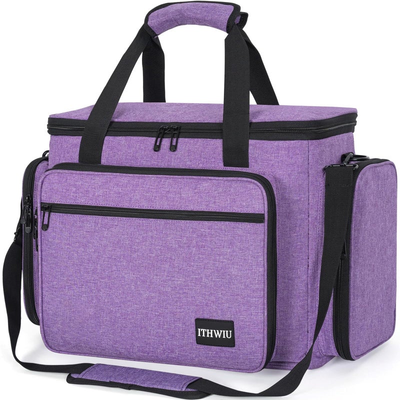 ITHWIU Sewing Machine Carrying Case with Multiple Storage Pockets Large Capacity Universal Tote Storage Bag Compatible with Most Standard Singer Brother Janome - Image 2