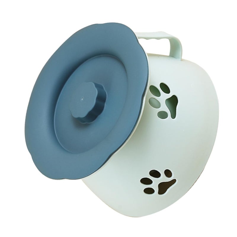 White Plastic Portable Urinal with Lid for Home Camping and Nighttime Use Easy Carry Handle - Image 2