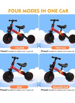 Good Boy Good Boy/Girl 2-in-1 Transformable Kids Tricycle & Balance Bike – Adjustable Handle, Detachable Pedals, for 1.5-5 Years Old  - Image 5