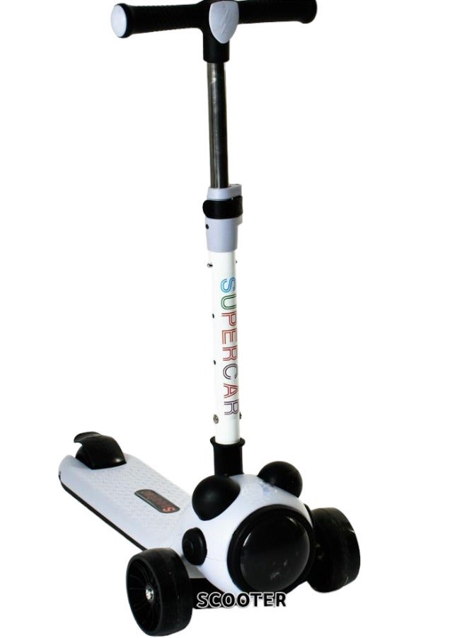 Toy Box 3 Wheel Scooter for Kids Adjustable Handlebars Kick Scooter for Boys and Girls 