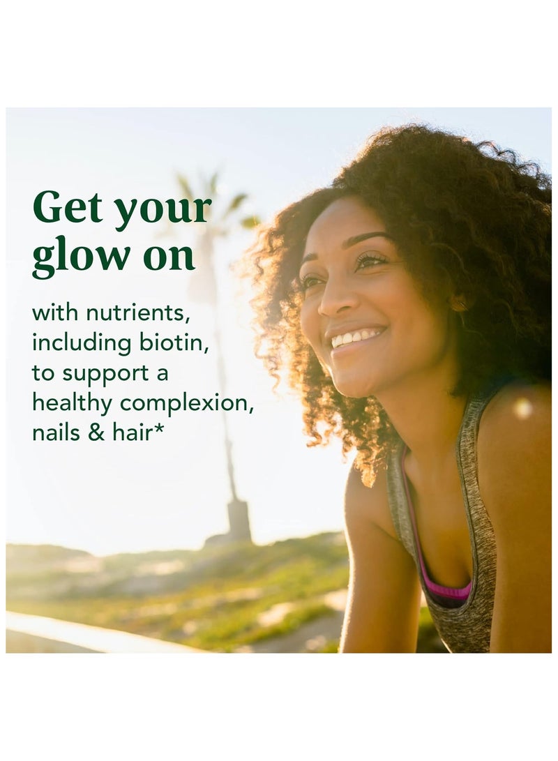MegaFood البشرة والأظافر والشعر 2 - يدعم بشرة صحية، وأظافر وشعر مع فيتامينات A و C، والزنك والبيوتين، مكمل غذائي / 90 قرص / 45 حصة. - Image 3