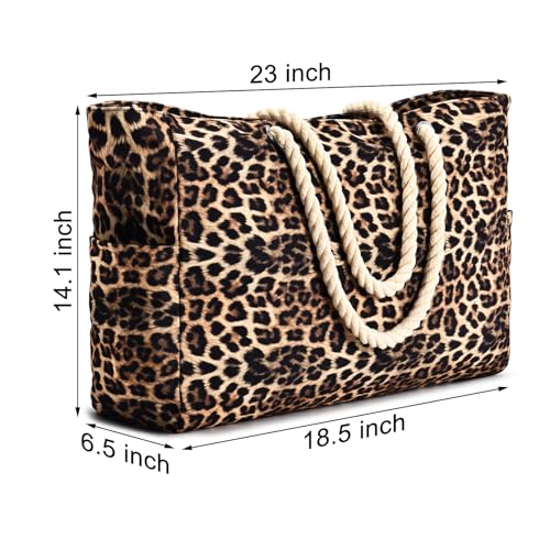 Becokan Beach Bags for Women Large Waterproof Beach Tote Bag Zipper Beach Bags Waterproof Sandproof Swim Pool Bag Large Tote - Image 4