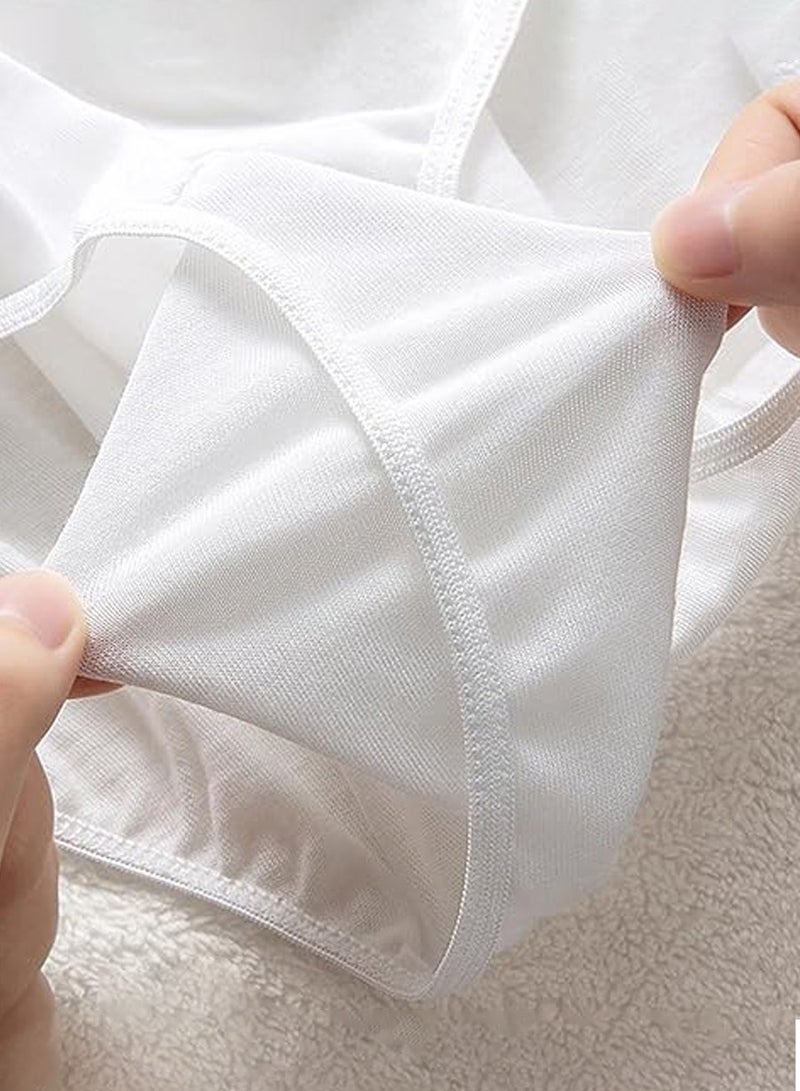 بيروي طقم من 5 سراويل داخلية نسائية يمكن التخلص منها بدون غسيل سراويل داخلية نسائية منخفضة المظهر، سراويل داخلية للحوامل يمكن التخلص منها، سراويل داخلية قطنية 100٪ يمكن التخلص منها، مناسبة للسفر، رحلات العمل، الفنادق والمنتجعات الصحية  - Image 5