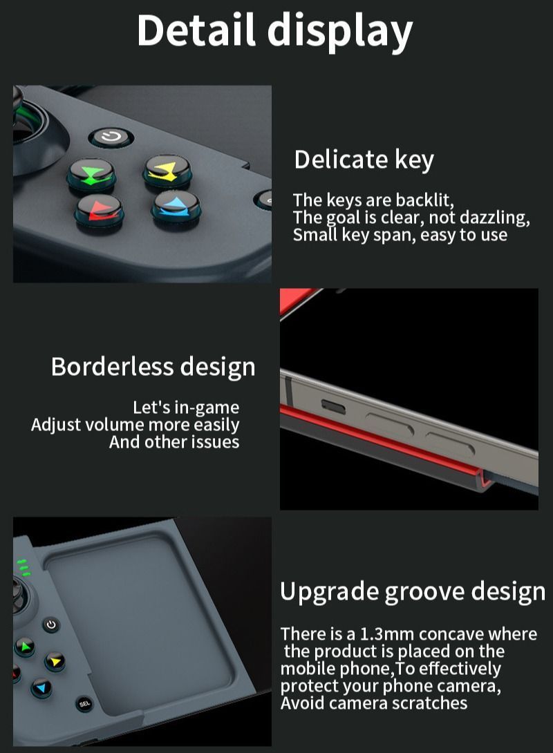 D3 Mobile Game Controller Gamepad for iPhone iOS Android PC PS4 Switch