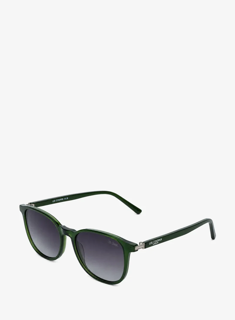 Nylon  Sunglasses Green Frame Blue Gradient Mirror Lens 52mm  - LCM10547C2