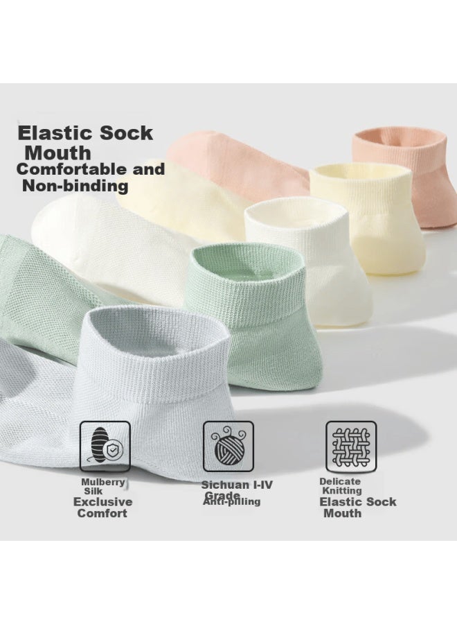 Madallo Modaier Women's Socks, Summer Thin Short Socks, Breathable And Skin-friendly, Seamless Women's Socks, Postpartum Socks - Image 3
