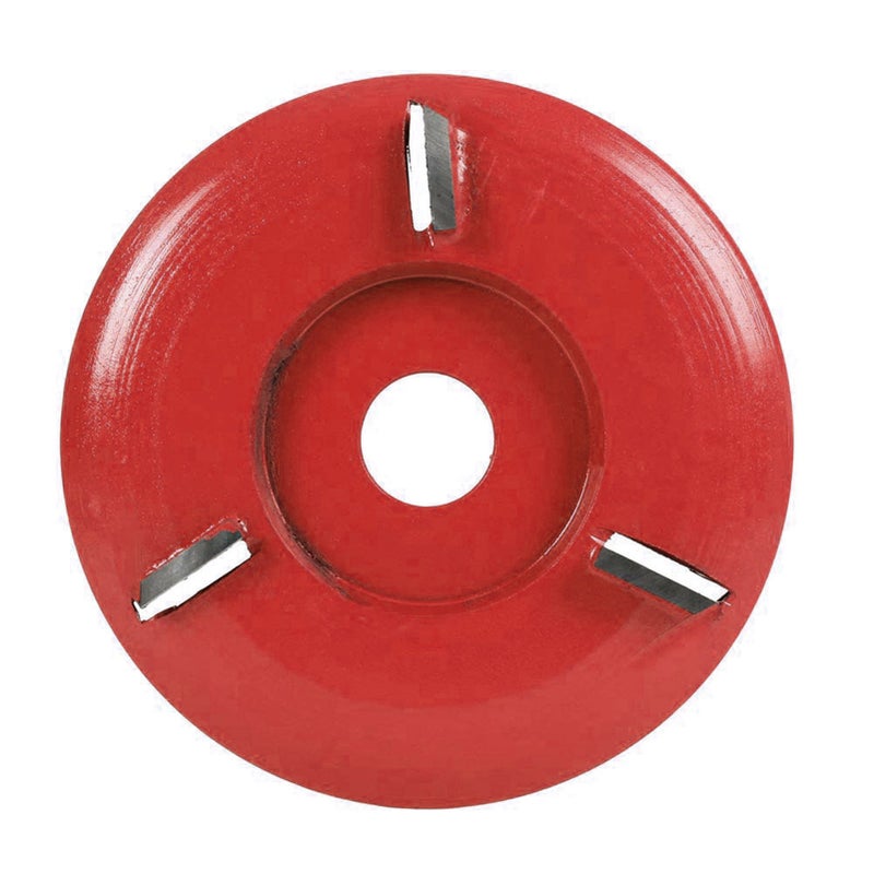 Wood Carving Cutter Disc Woodworking Shovel Plate Sculpting Tool Milling Attachment for 16mm Angle Grinder 3 Teeth Red Rrc - Image 1