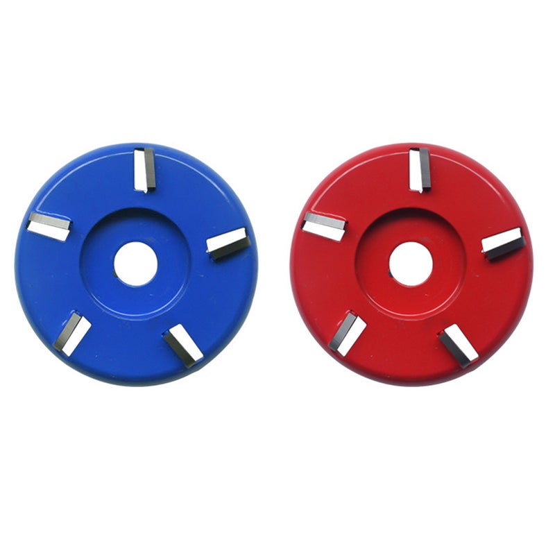 Wood Carving Cutter Disc Woodworking Shovel Plate Sculpting Tool Milling Attachment for 16mm Angle Grinder 3 Teeth Red Rrc - Image 2