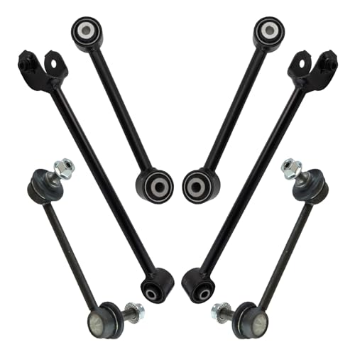 TRQ Rear Suspension Kit Control Arm Sway Bar Stabilizer Link Compatible with 2009-2014 Acura TL TSX 2008-2017 Honda Accord - Image 1