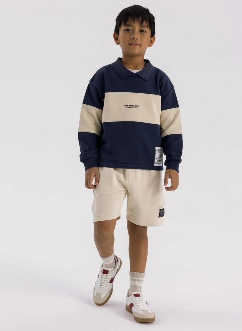 MINOTI Kids Boys  Fleece Shorts With Rib
