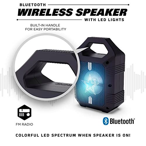 SOAR NFL ShockBox XL LED Wireless Bluetooth Speaker, Chicago Bears - Image 5