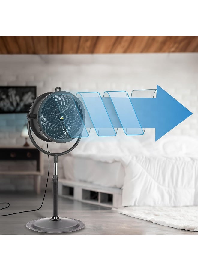 Catterpillar Cat Caterpillarc14" HVPD-14ac High Velocity Pedestal Drum Fan - Black  - Image 5