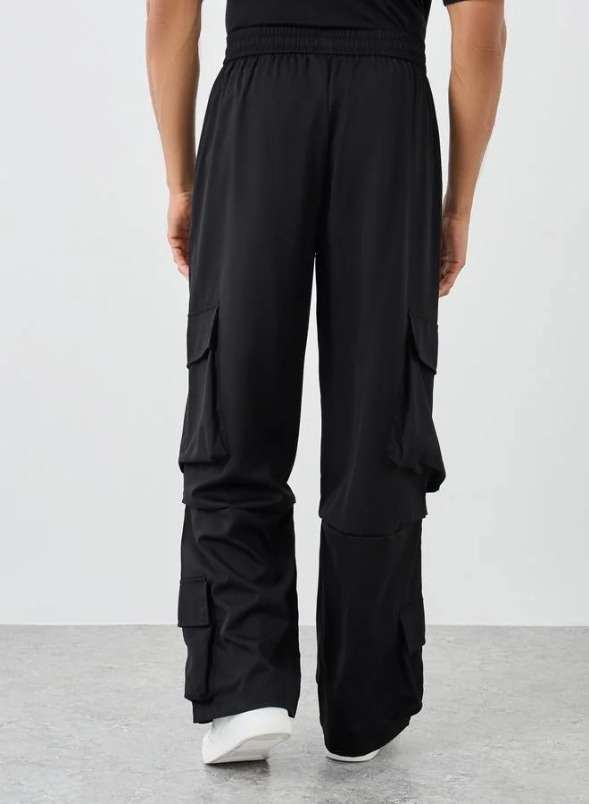 ستايلي Styli Woven Oversized Double Cargo Pocket Joggers