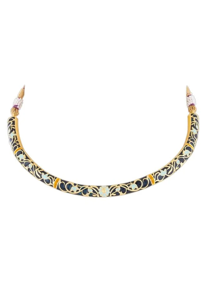 VOYLLA Tahira Bird and Floral Motifs Necklace Set