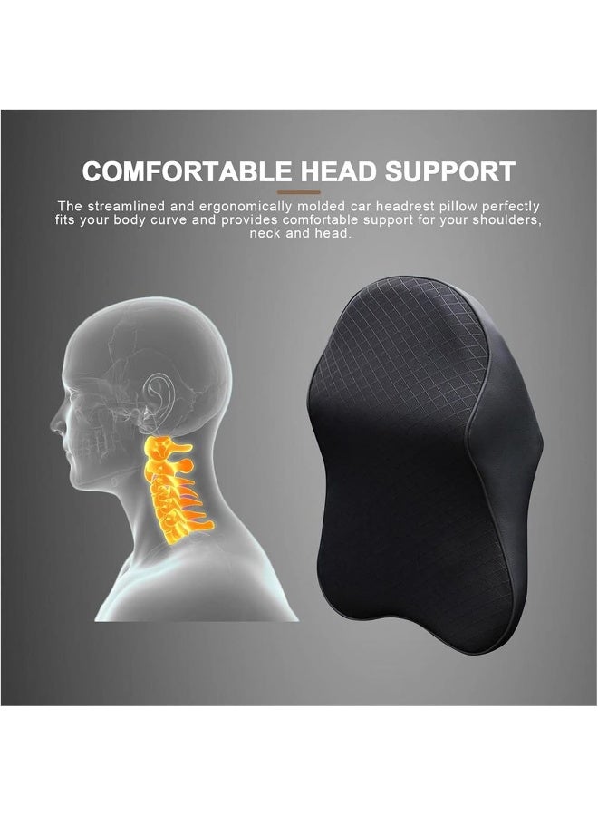 Car Neck Pillow Adjustable Headrest 3D Memory Foam Auto Headrest Compatible With Head Pain Relief Neck Support Holder Car Styling Pillow - Image 5