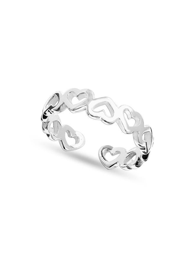 LeCalla 925 Sterling Silver Toe Rings for Women | Minimalist Classic Toe-Rings for Gifting Simple Open Adjustable Toe Band Ring for Women, Sterling Silver Silver 925, No Gemstone - Image 1