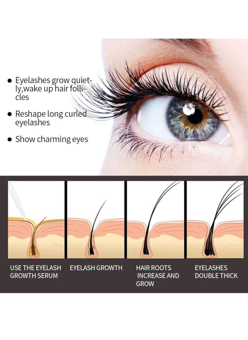 QiBest - Advanced Eyelash Growth Serum Fuller and Longer Looking Eyelashes Lash Enhancing Serum for Natural Lashes or Lash Extensions Natural Lash Serum - Image 1