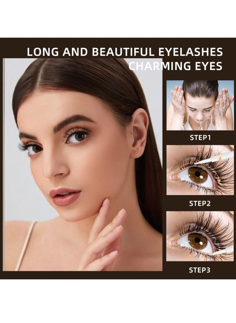 QiBest - Advanced Eyelash Growth Serum Fuller and Longer Looking Eyelashes Lash Enhancing Serum for Natural Lashes or Lash Extensions Natural Lash Serum - Image 1