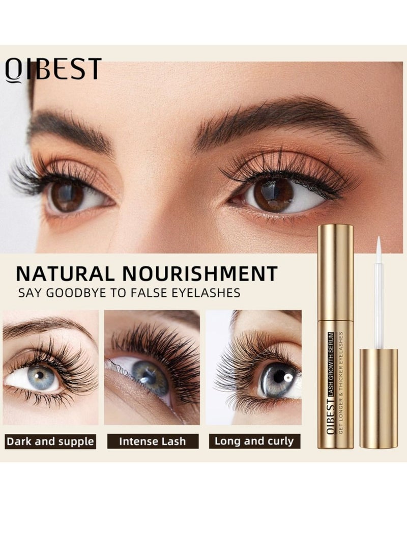 QiBest - Advanced Eyelash Growth Serum Fuller and Longer Looking Eyelashes Lash Enhancing Serum for Natural Lashes or Lash Extensions Natural Lash Serum - Image 1