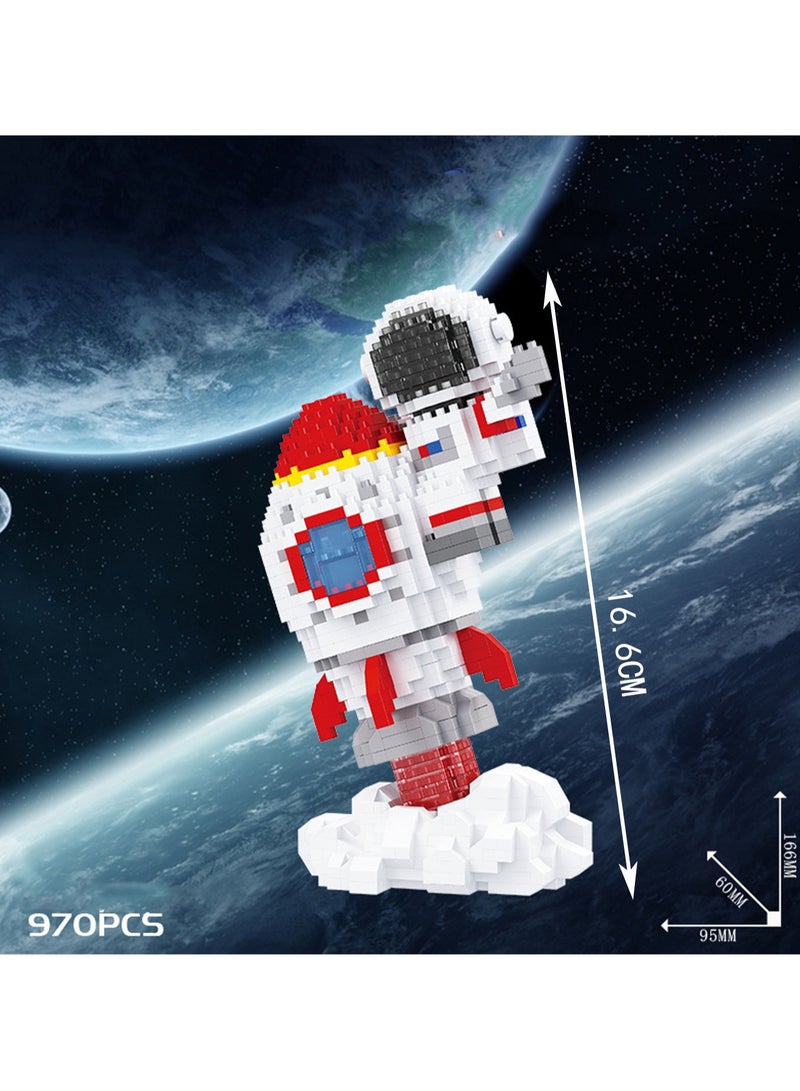 970pcs Assembling Set Toys With Light, Large Building Blocks Puzzle Game, Best Learning And Role Playing, Suitable As Gift For Boys And Girls Over 6 Years Old - Image 2