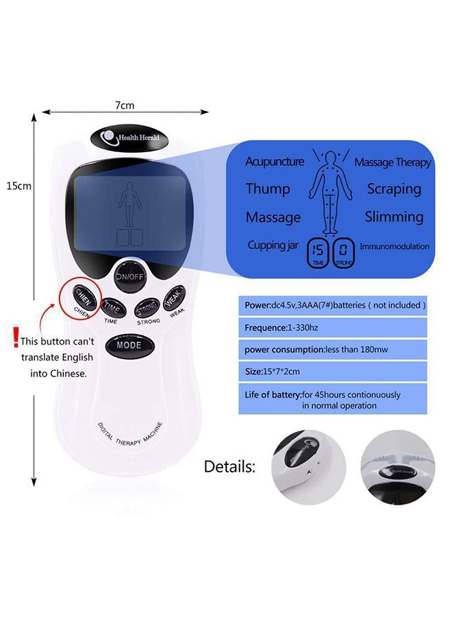 ZVEV Electric Massage Instrument EMS Tense Machine Pulse Massager Tens Acupuncture Electrical Muscle Stimulator for Neck Back Body - Image 2