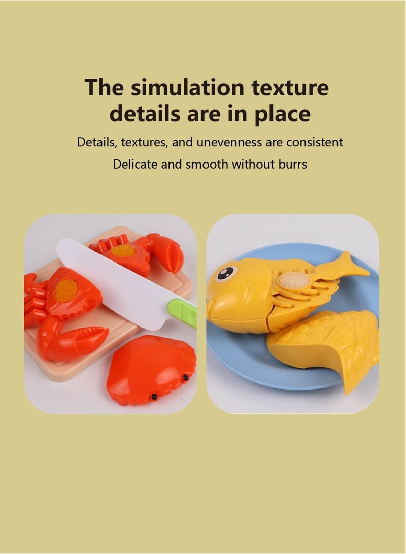 لعبة تقطيع الفواكه للأطفال | آمنة  وحواف ملساء | ألوان زاهية وملمس واقعي | سلة تخزين | تنمية المهارات الحركية والإدراكية - Image 4