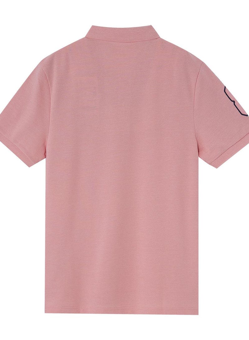 GIORDANO Men's 3D Lion Polo: Slim Fit, Bold Embroidery, Premium Pique  - Image 2
