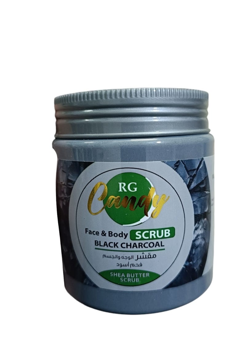 CANDY Face and Body Scrub with Black Charcoal - 200 ml  - Image 1