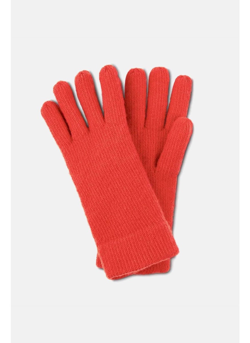 Tchibo Unisex Knit Gloves, Red  - Image 2