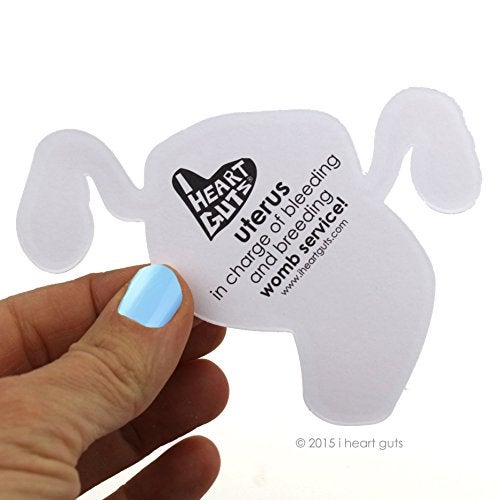 I Heart Guts Bunch of Uterus Stickers – 15-Pack Vinyl Uterus Stickers for Endometriosis Awareness, Fertility Support, Women’s Health, Period Positivity, Gynecologists, Activists, Journals - Image 3