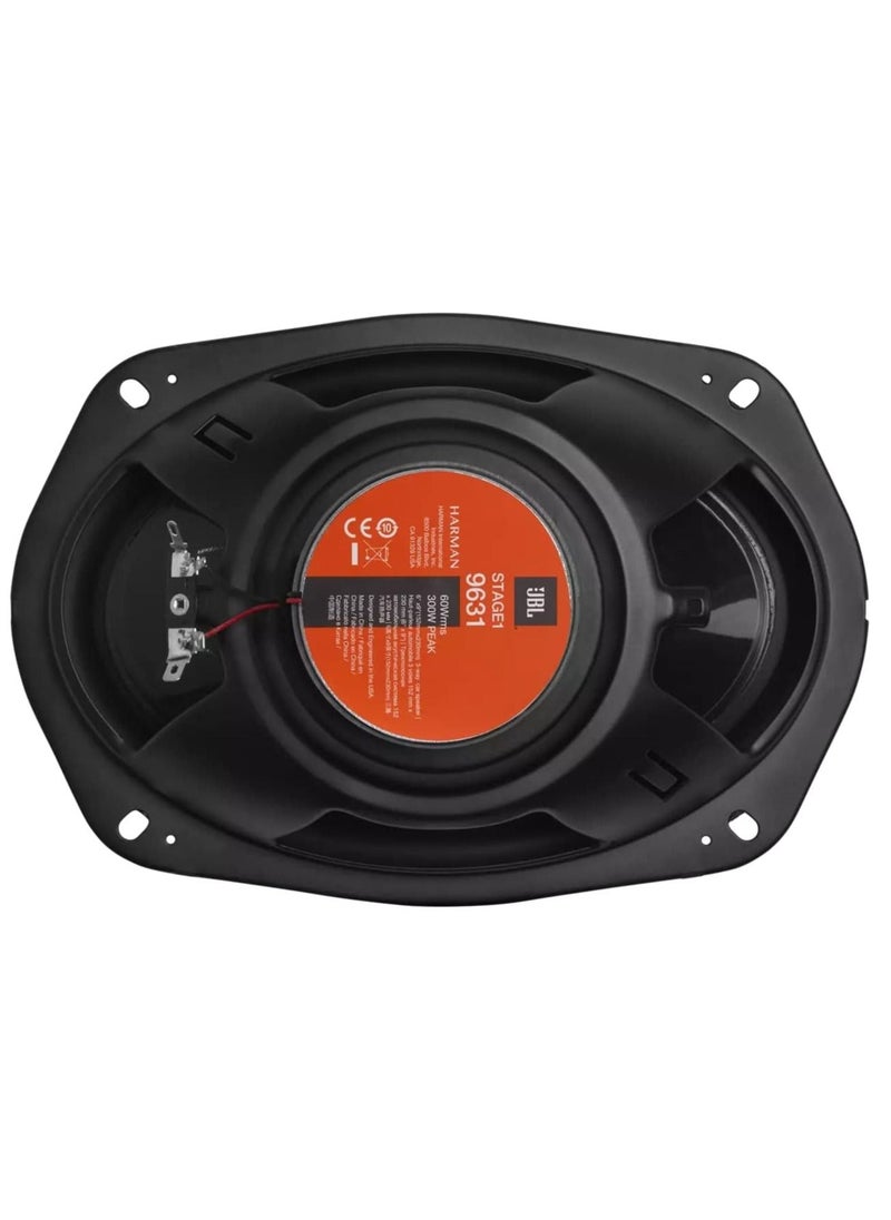 JBL - Stage1 9631 3-Way Car Speaker Set by Harman Kardon - 300 Watt Oval Car HiFi Car Speaker Boxes 16.5 x 23 cm 6 x 9 Inches Black - Image 1