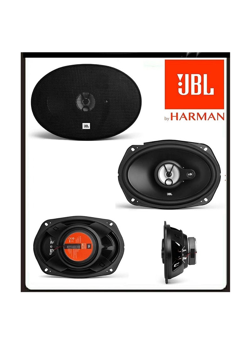 JBL - Stage1 9631 3-Way Car Speaker Set by Harman Kardon - 300 Watt Oval Car HiFi Car Speaker Boxes 16.5 x 23 cm 6 x 9 Inches Black - Image 1