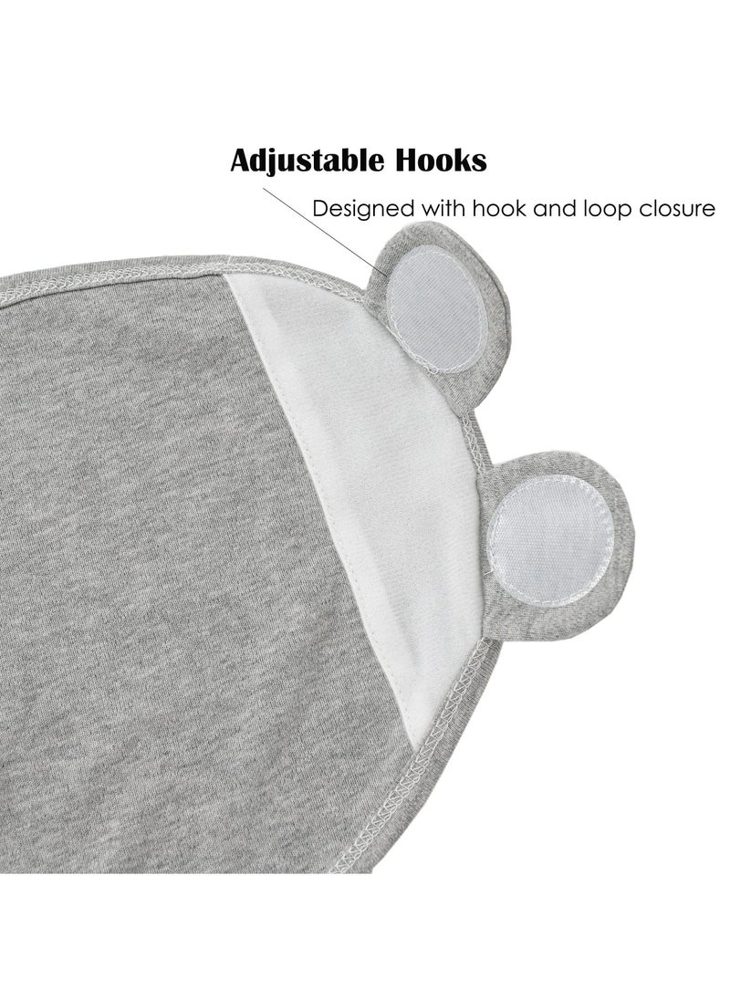 XiuWoo - Preemie Swaddle Blanket Wrap with Hat Set Cotton Baby Swaddle Wrap Hat Set for Preemie Newborn Boys Girls - Image 1