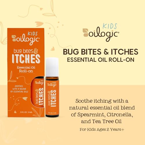 Oilogic Bug Bite Itch Roll-On Essential Oil for Kids - 100% Pure Essential Oils for Soothing Skin - Gentle, Kids-Safe Formula for Toddlers & Children, Indoor & Outdoor Use, 9ml - Image 2