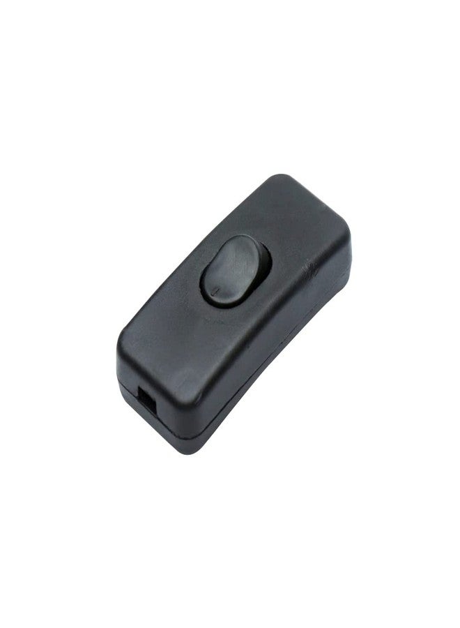 Electronicspices Electronic Spices Black Halfway Rocker Push Button Switch for Table Lamp, Bed Lamp, Inline and Tik Tok 2_Way (Pack of 5) - Image 2