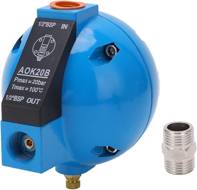 Automatic Drain Valve DN15 Aluminium Alloy Air Compressor Accessory 20bar Max Pressure Smart Drainage - Image 1